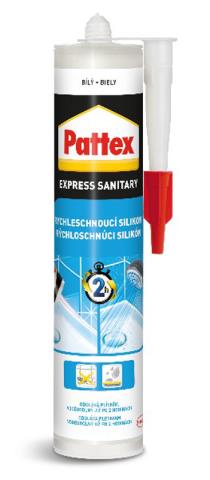 PATTEX Express sanitárny silikón 280ml – biely