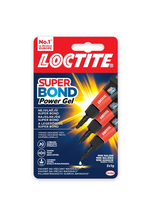 Loctite Super Bond Power Gel Mini Trio 3x1g