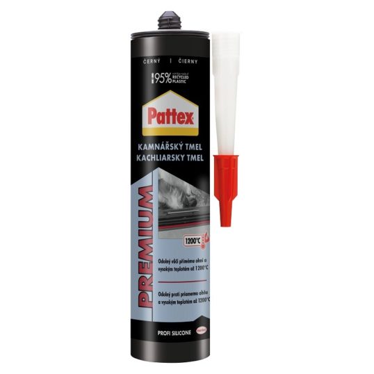 PATTEX kachliarsky tmel 280ml – čierny