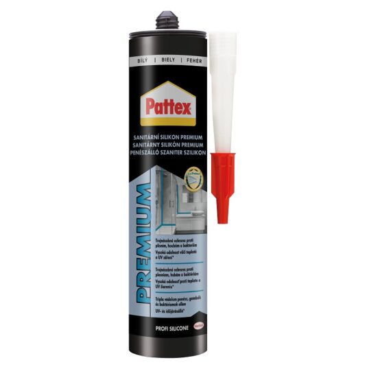 PATTEX Sanitárny silikón PREMIUM 310ml biela