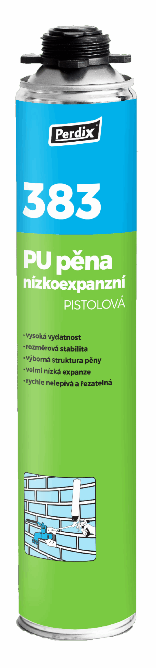 Perdix 383 PU pena nízkoexpanzná pištoľová 750 ml