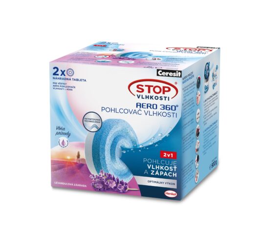 Ceresit STOP vlhkosti náhradné tablety AERO 2x450g levanduľa