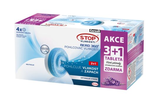 Ceresit STOP vlhkosti náhradné tablety 3+1, 4 x 450g Levanduľa
