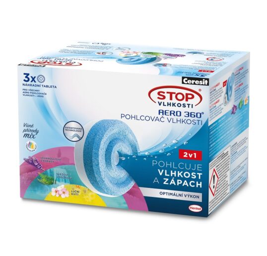 Ceresit STOP vlhkosti náhradné tablety AERO TRIOPACK 3x450g