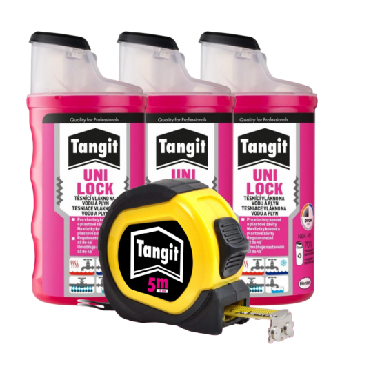 Tangit UNI-LOCK tesniace vlákno 160m – 3ks + meter zadarmo!