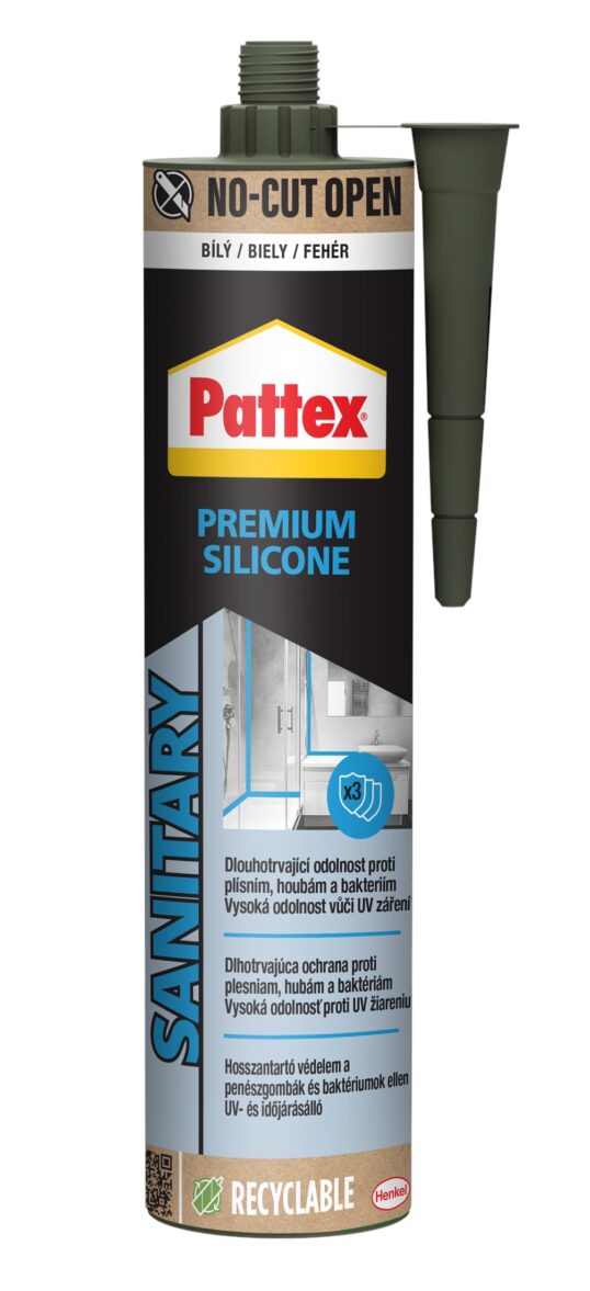 PATTEX Sanitárny silikón PREMIUM 310ml biela