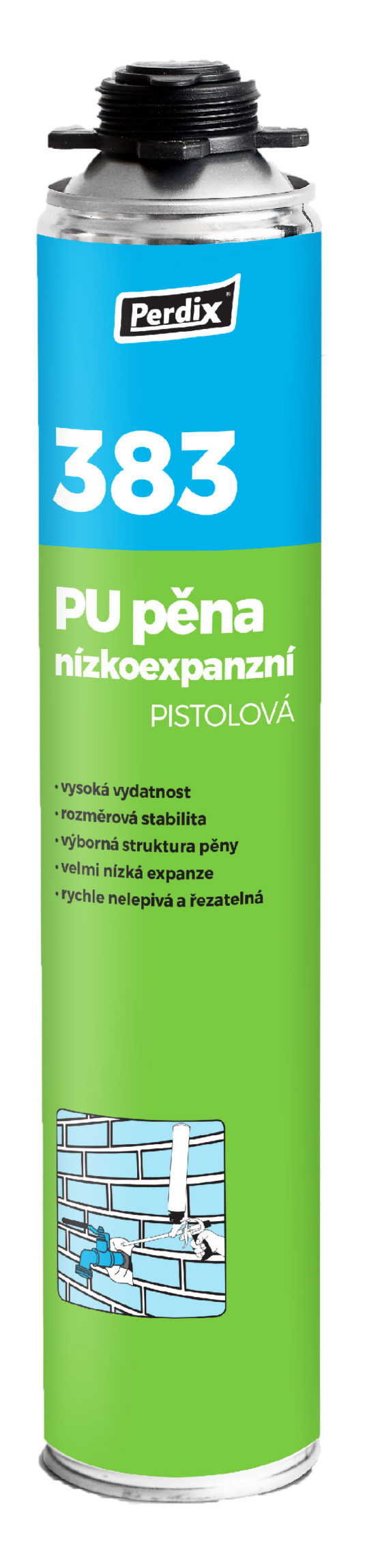 Perdix 383 PU pena nízkoexpanzná pištoľová 750 ml