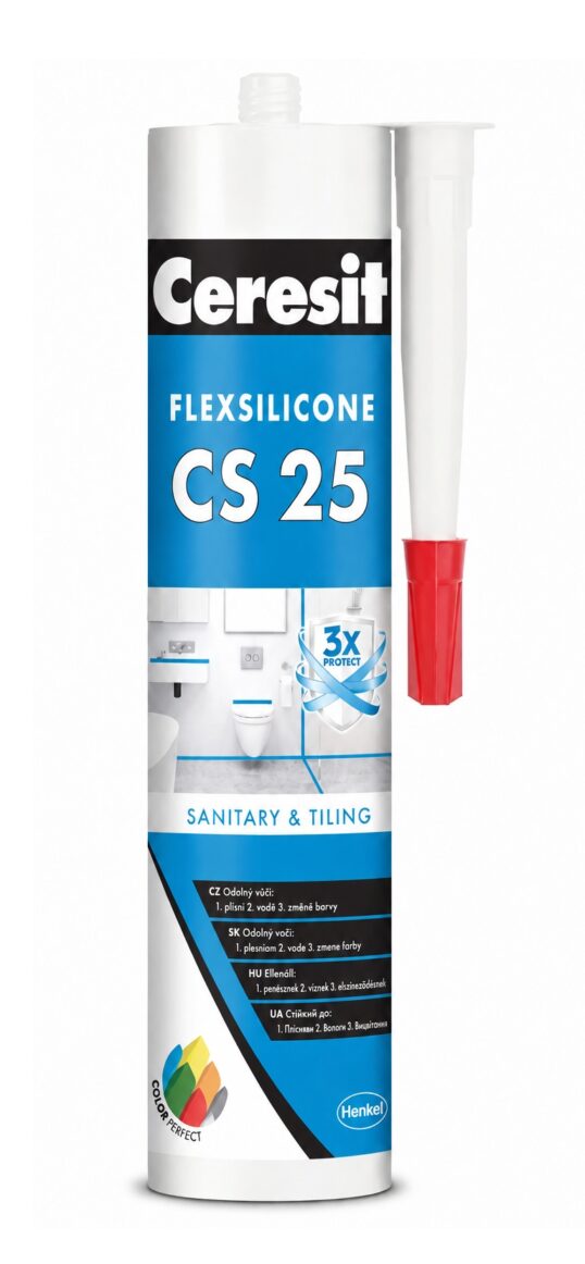 CERESIT CS25 silikón sanitar chocolate 280ml